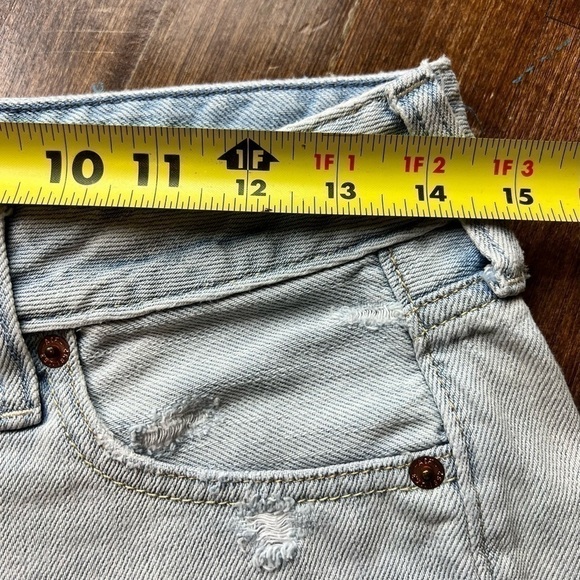 Abercrombie & Fitch Shorts Size 25 Button Fly Cut Off Ripped Women’s Juniors - Picture 6 of 11